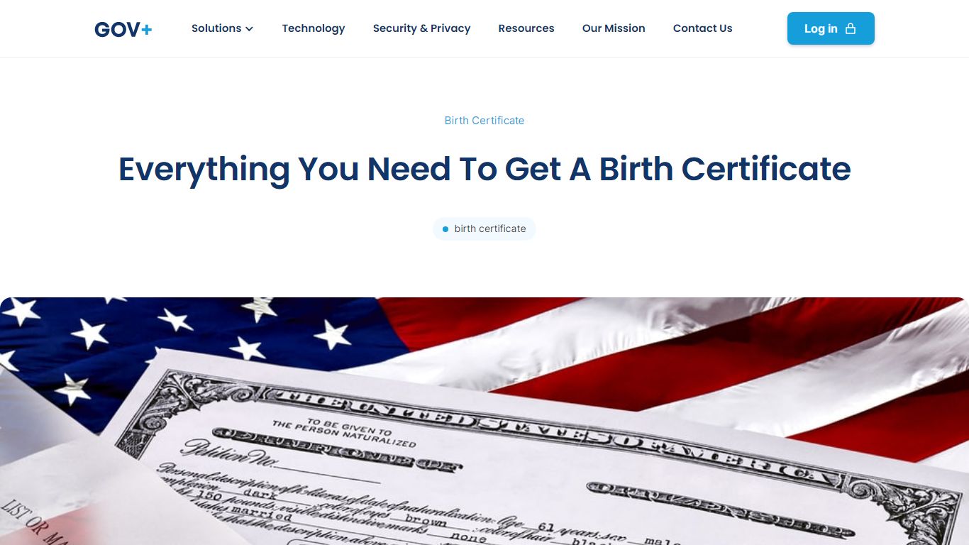 Everything you need to get a Birth Certificate | GOV+ - govplus.com
